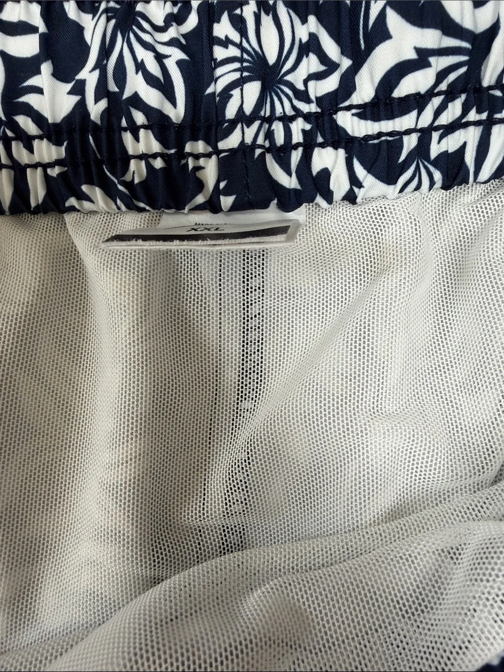 2 pair of Men's XXL Swim Trunks with Drawstring Waist